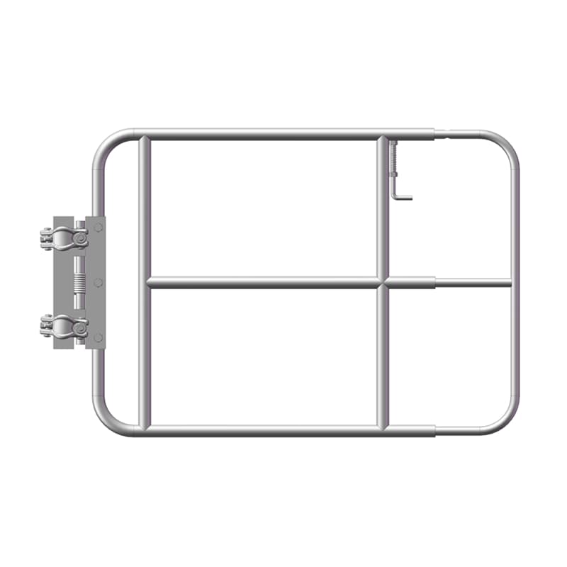 Galvanized kwikstage loading bay gate assembly